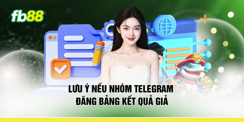 Lưu ý nếu nhóm telegram đăng bảng kết quả giả