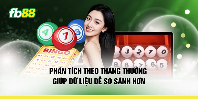 Phân tích theo tháng thường giúp dữ liệu dễ so sánh hơn
