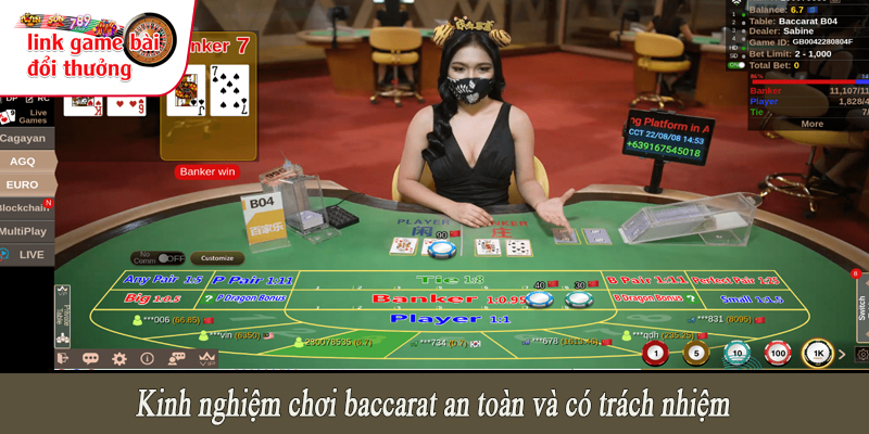 Kinh nghiệm chơi baccarat an toàn và có trách nhiệm